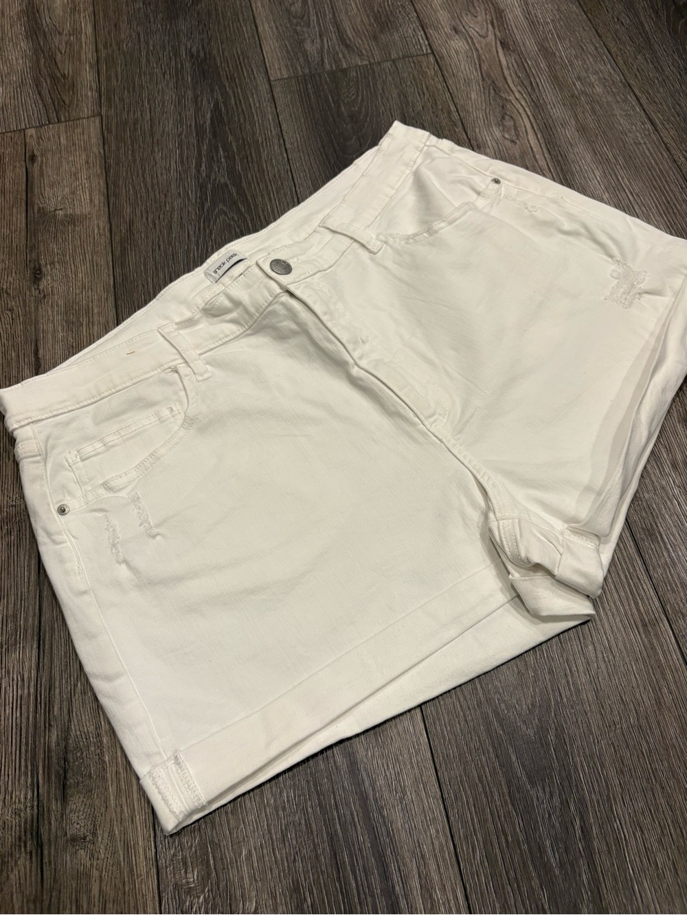 NWOT Sneak Peek White Denim Jean Shorts